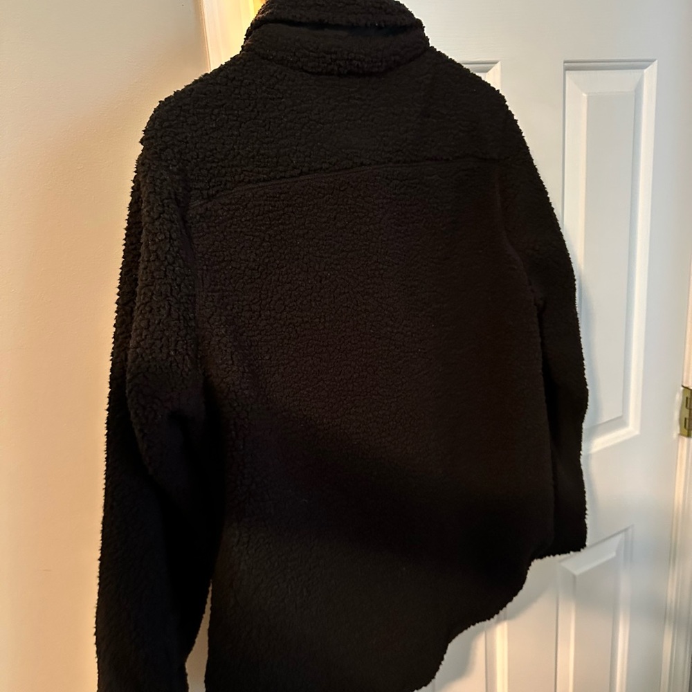 Goodfellow & Co Black Sherpa Shirt Jacket - Picture 2 of 3